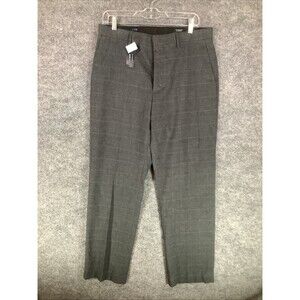 J.Crew Thompson Grey Glen Check Wool Blend Suit Pants W31 L30 Mens